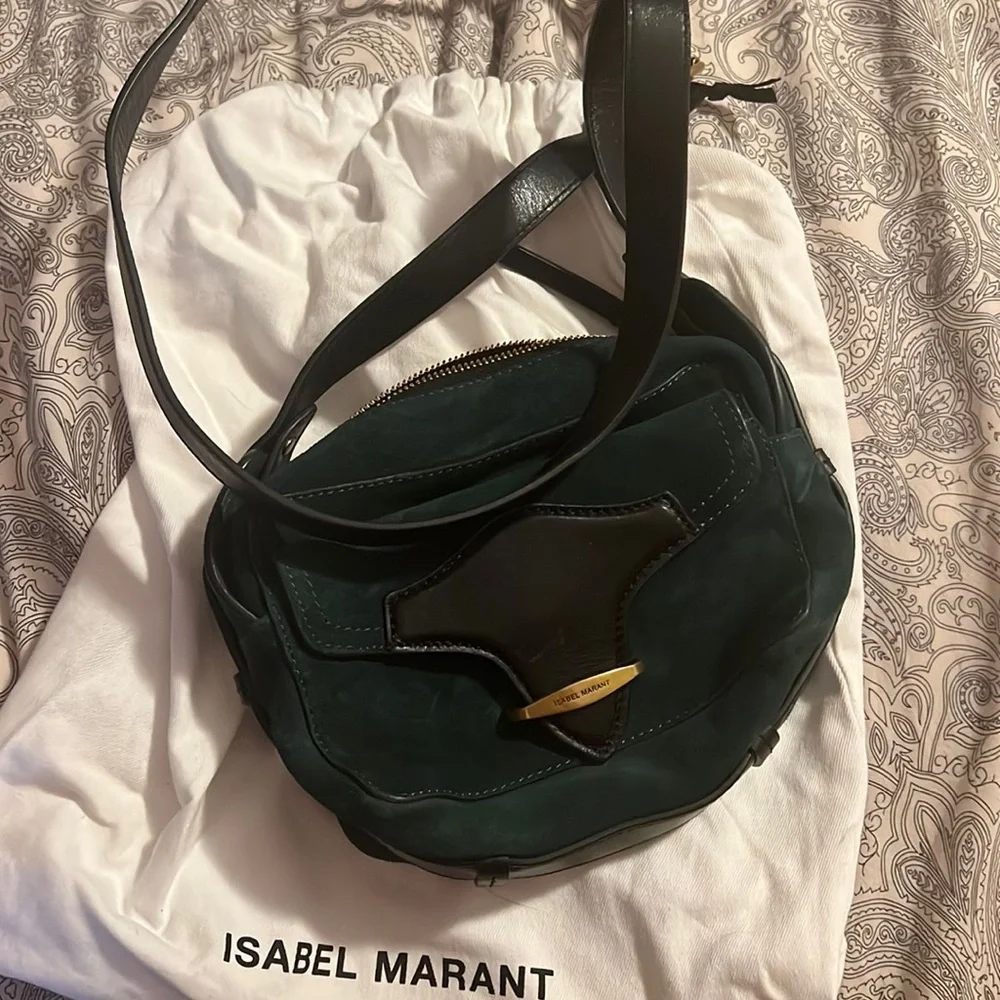 Isabel Marant Green and Black Crossbody Bag - Picture 2 of 6